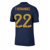 Frankrike Theo Hernandez #22 Hemmatröja VM 2022 Korta ärmar